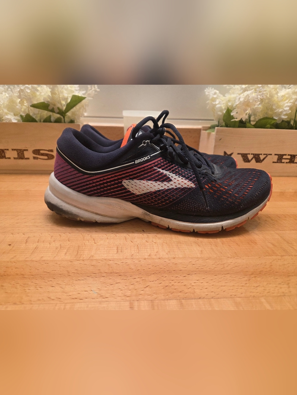 Brooks Launch 5 Women's Running Shoes Navy/Coral/Purple Size 11
